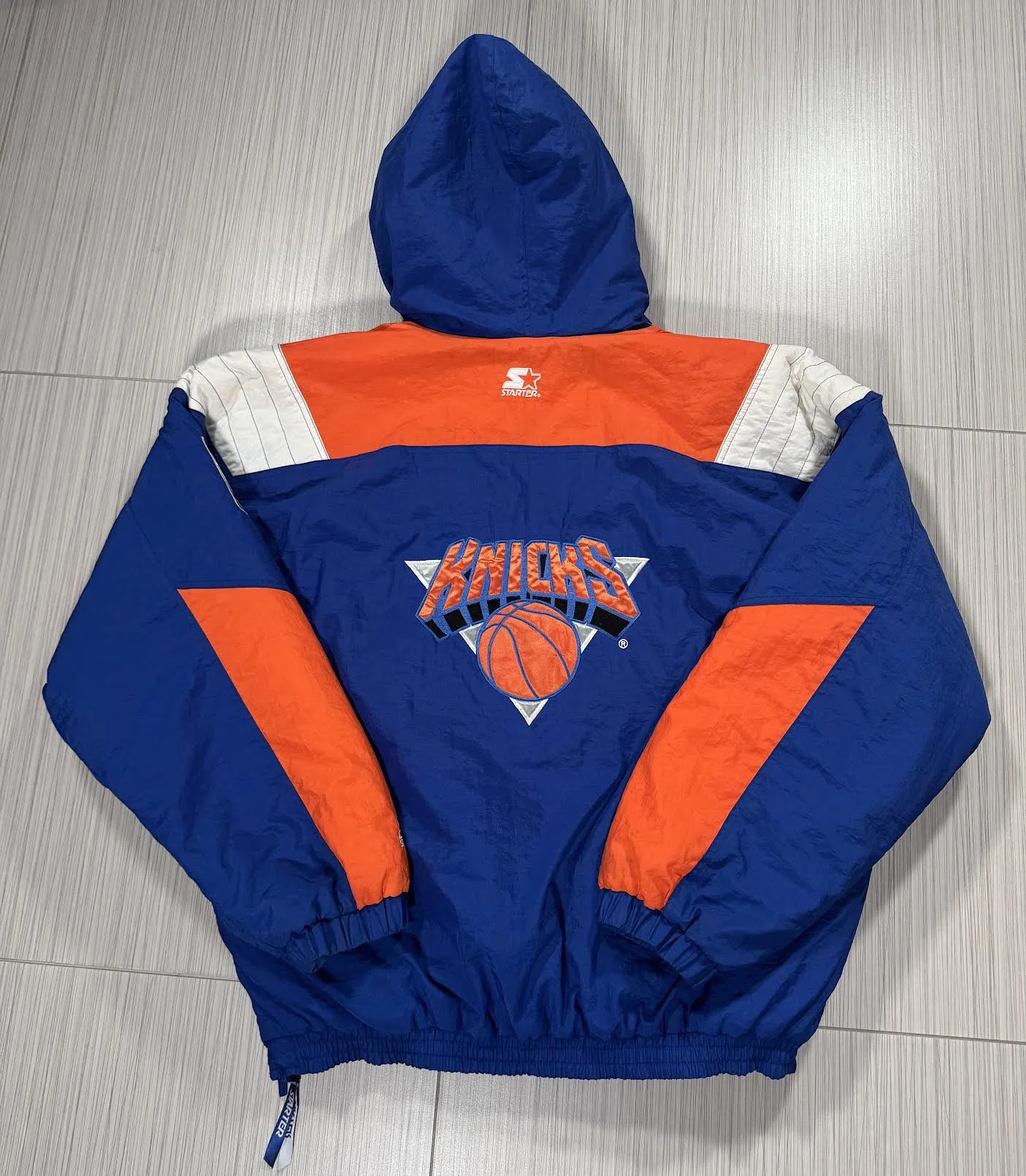 Vintage Starter New York Knicks Pullover Jacket (Size XL) — RootsBK